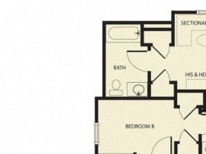 Three Bedroom floor plan l Independence Place Apartments in Killeen, TX